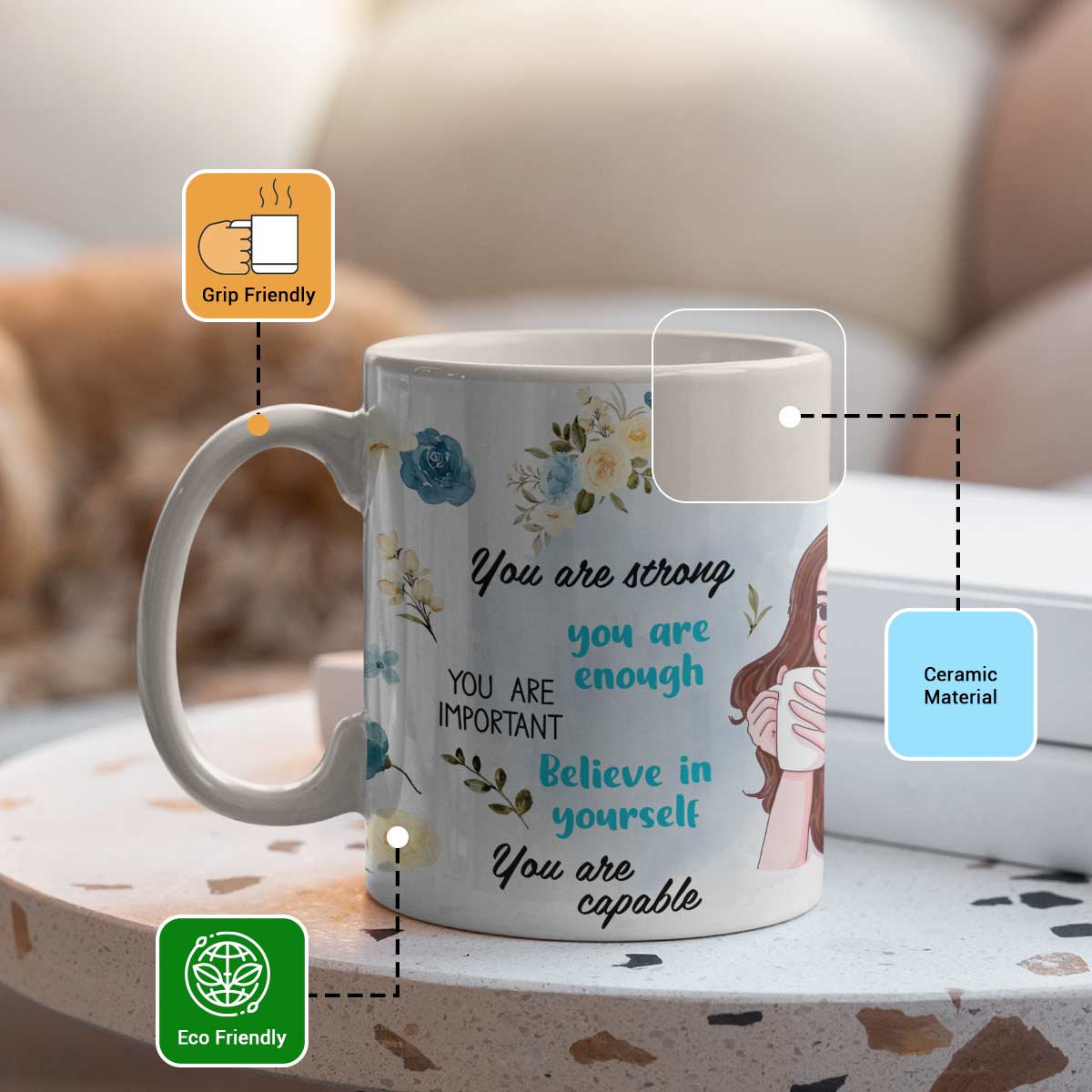 Personalised PositiviTEA Coffee Mug