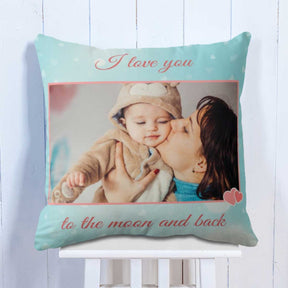 Personalised I Love You to the Moon & Back Mom Cushion