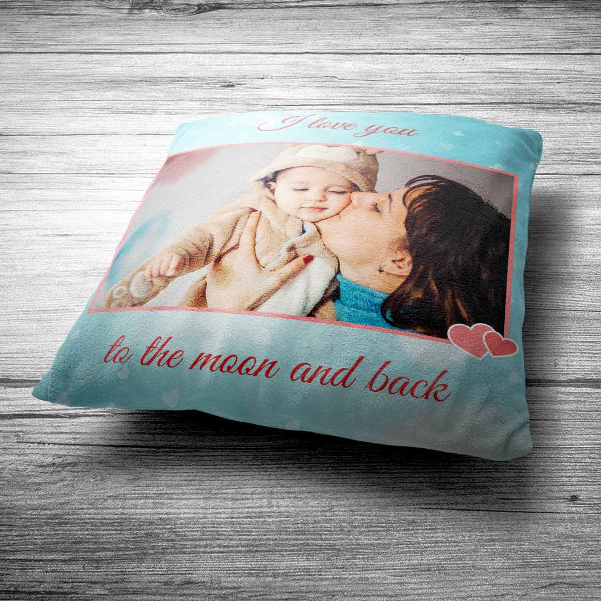 Personalised I Love You to the Moon & Back Mom Cushion