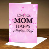 Personalised Love You Mom Mothers Day Greeting Card