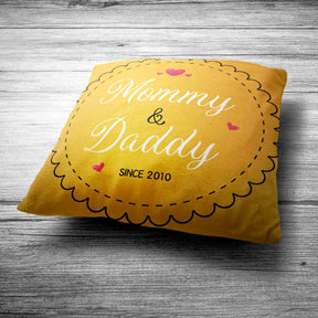 Personalised Mommy & Daddy Cushion