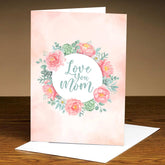 Personalised Love You Mom Greeting Card