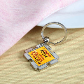 You Will always be My Person Square Metal Keychain