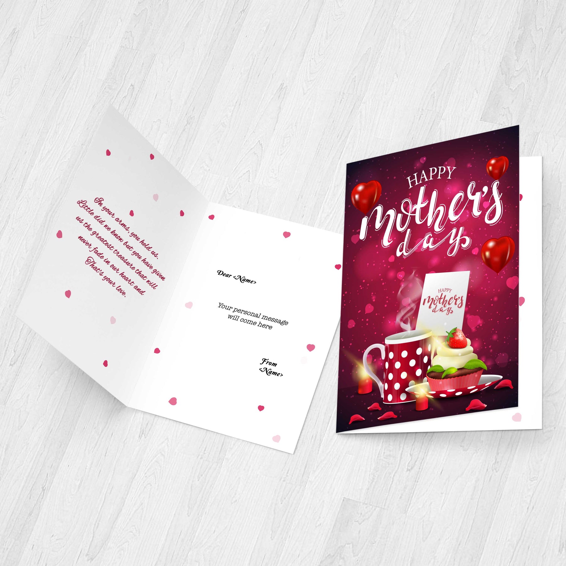 Personalised Happy Mothers Day Greeting Card