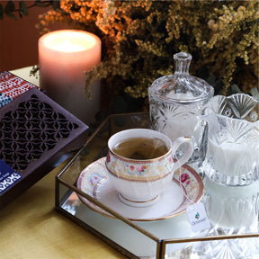 Assortment of Fine Teas- 60 Teabags in Cutwork Wooden Box