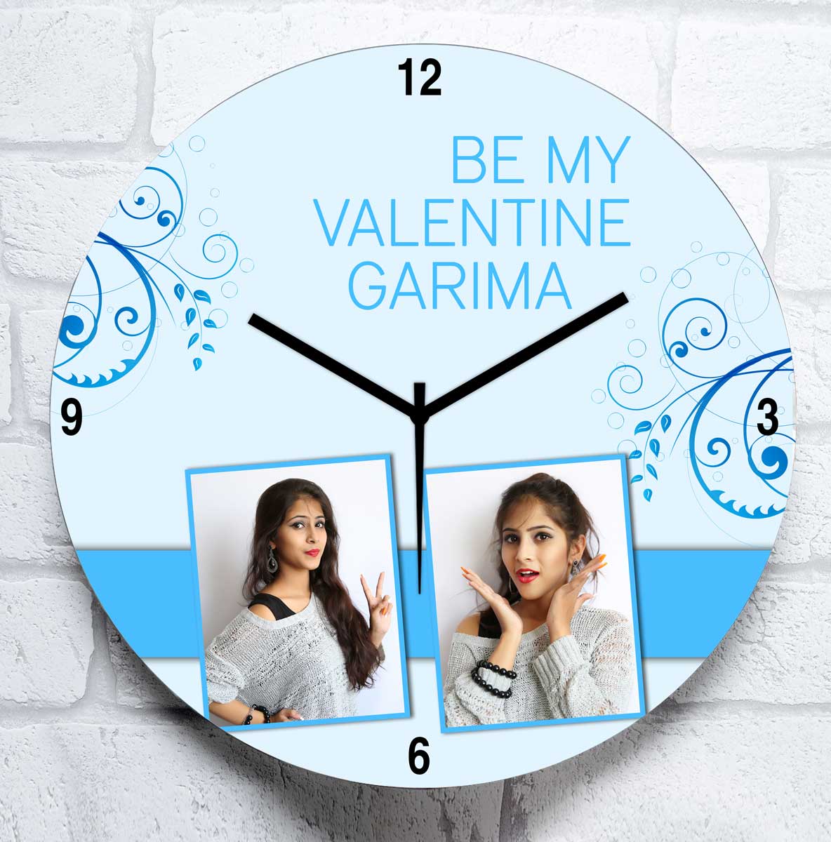 Personalised Valentine Clock