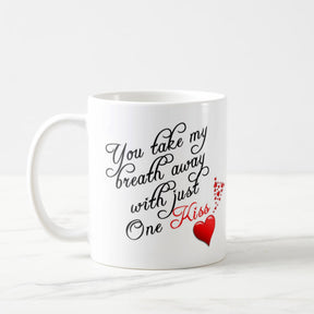Personalised One Little Kiss Mug