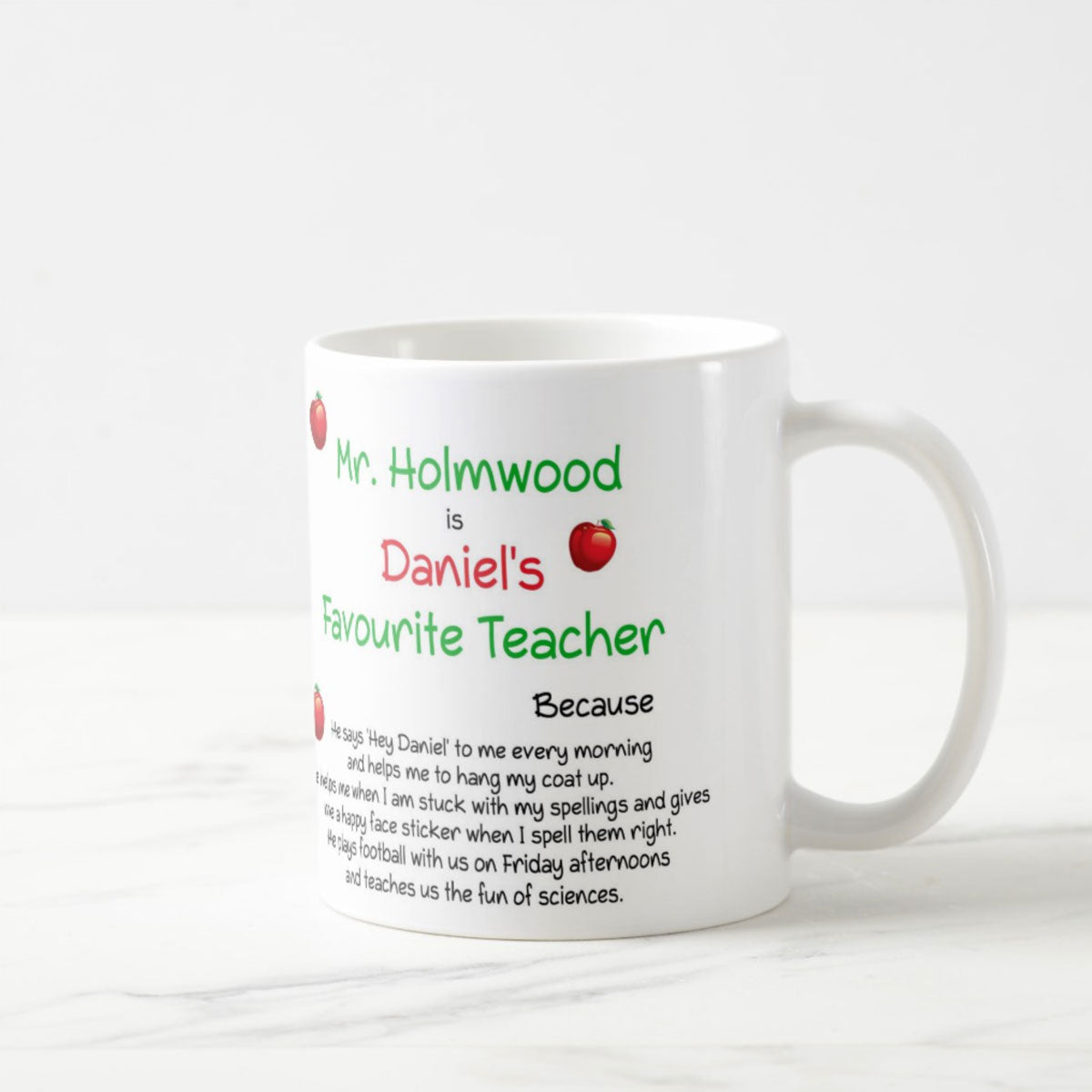 Personalised Favourite Teacher Mug