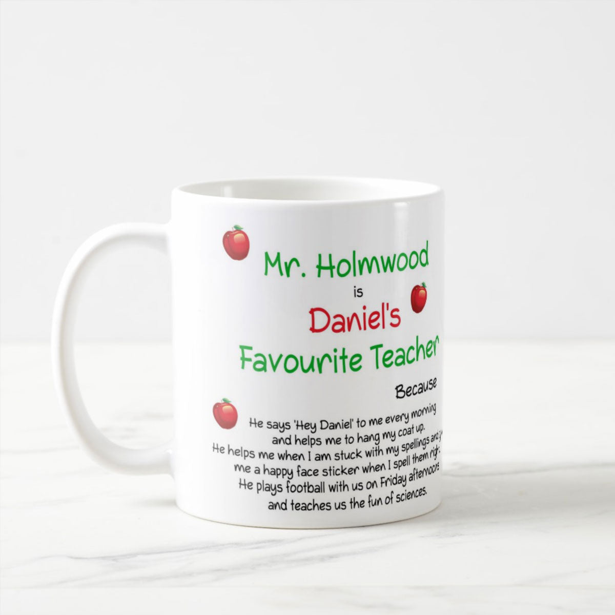 Personalised Favourite Teacher Mug