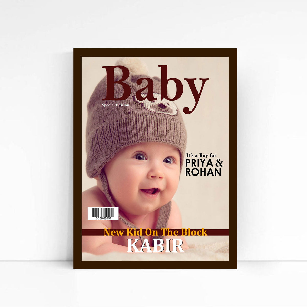 Baby Personalised Magazine Cover