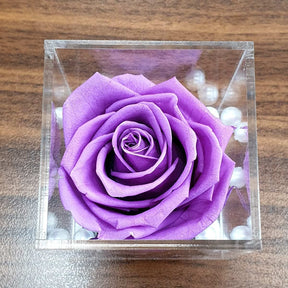 Real Preserved Forever Rose Lavender Online | Long Lasting Flower - Giftcart