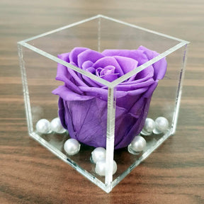 Real Preserved Forever Rose Lavender Online | Long Lasting Flower - Giftcart