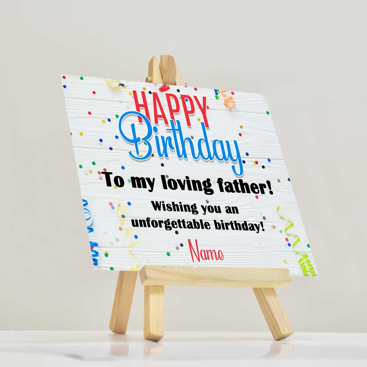 Personalised My Loving Father Mini Easel-2