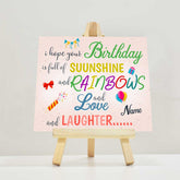 Personalised Love And Laughter Mini Easel