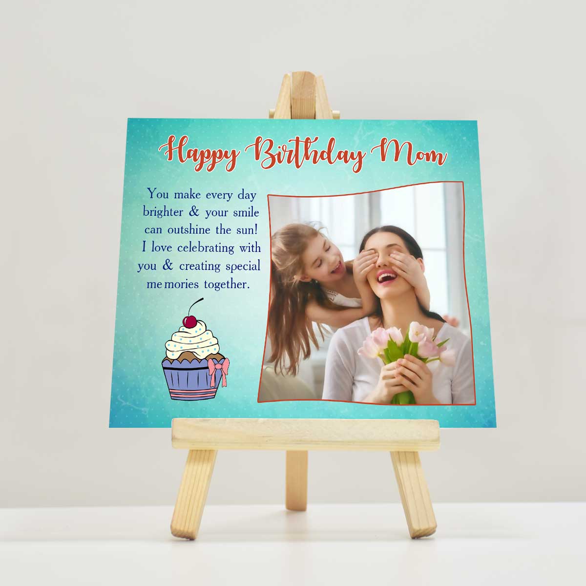 Personalised Wishing You All the Best Today And Always Mini Easel