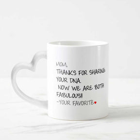 Your Favourite Heart Handle Coffee Mug