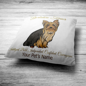 Personalised Yorkshire Terrier Cushion