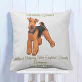 Personalised Airedale Terrier Cushion