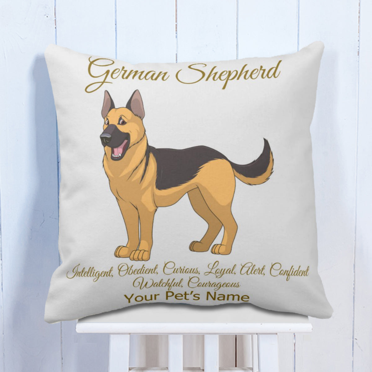 Personalised German Shepherd Cushion