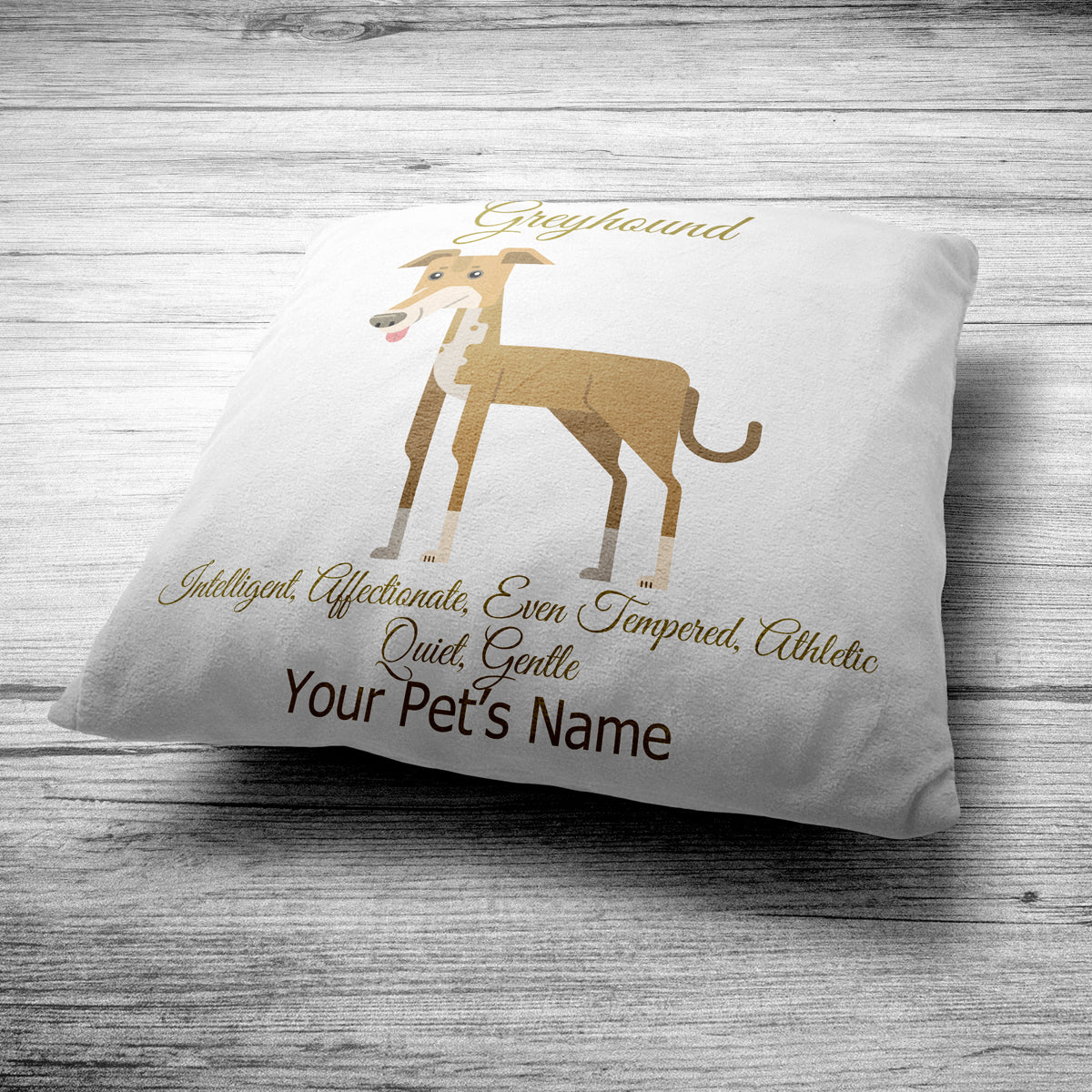 Personalised Greyhound Cushion