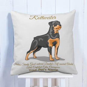 Personalised Rottweiler Cushion