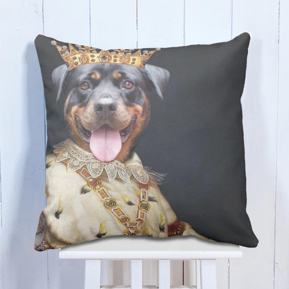 His Highness Personalised Pet Cushion