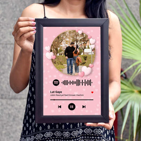 Personalised Spotify Love Hearts Poster Frame