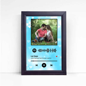 Personalised Spotify Blue Poster Frame