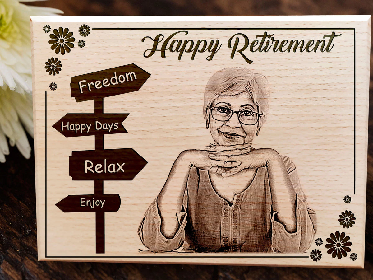 Personalized Wooden Plaque Gift for Retirement-2