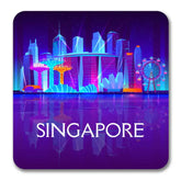 Singapore Night Souvenir Magnet