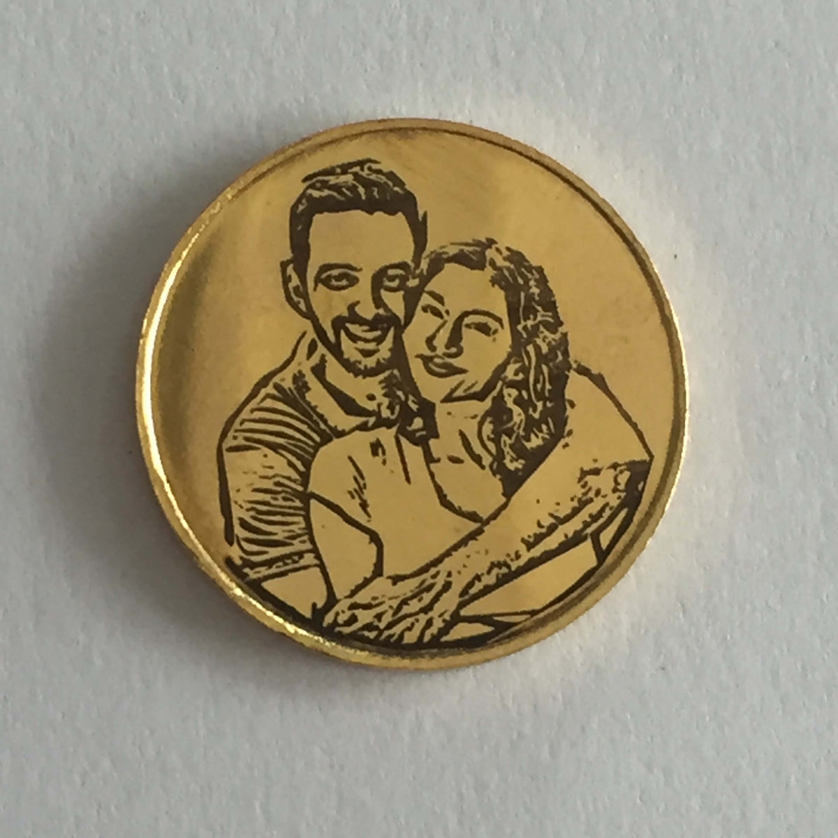 Photo Engraved 22K Gold Coin-2