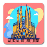 Welcome to Barcelona Spain Souvenir Magnet
