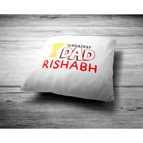 Personalised Greatest Dad Printed Cushion