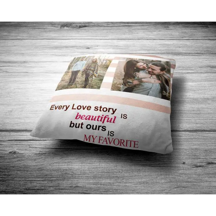 Personalised Love Story Cushion