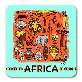 Africa Icons Souvenir Magnet