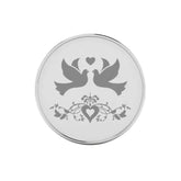 Custom Stylish Wedding Silver Coin