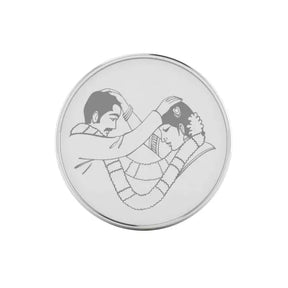 Happy Couple Wedding Silver Coins