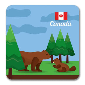 Canada Grizzly Souvenir Magnet