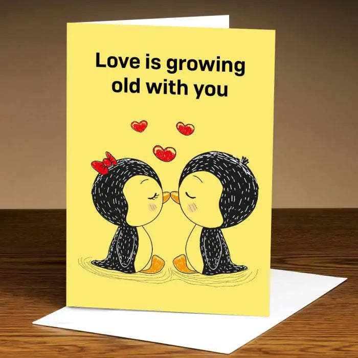 Personalised Growing Old with You Card