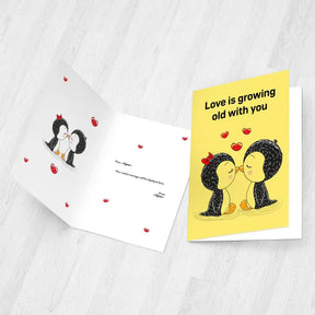 Personalised Growing Old with You Card