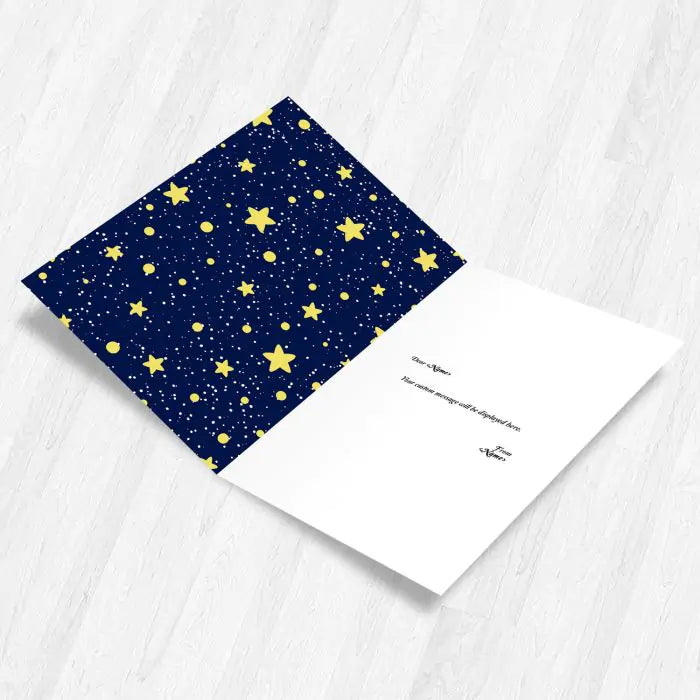 Personalised Love You To The Moon Card