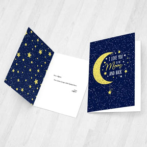 Personalised Love You To The Moon Card