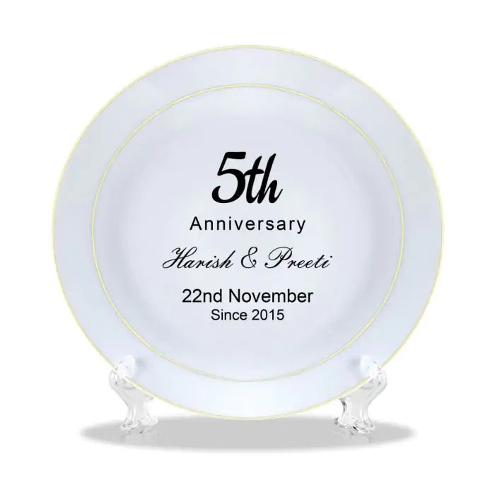 Personalised Anniversary Plate