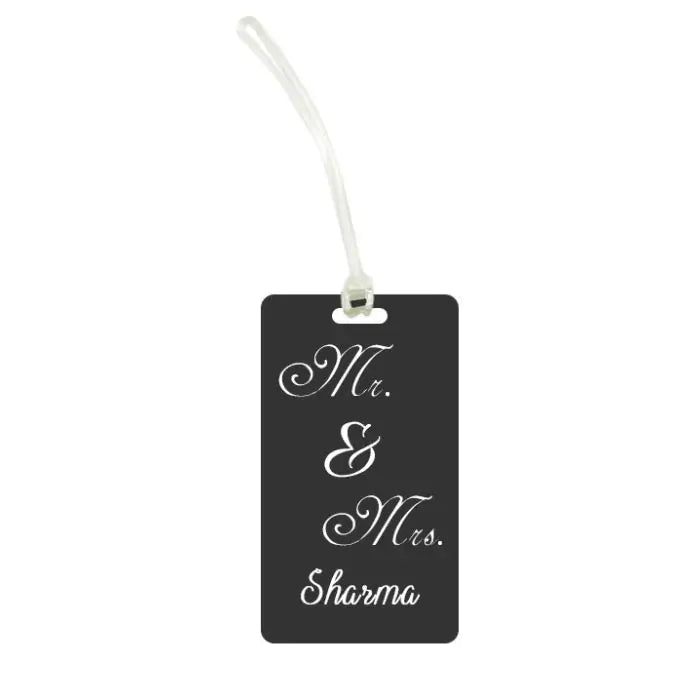 Personalised Mr. & Mrs. Luggage Tag