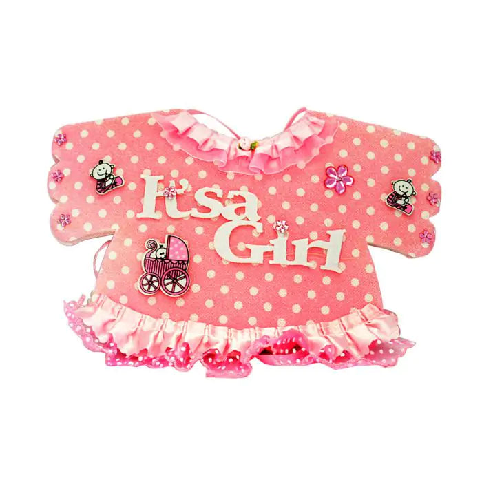 Pink Tee Hanging for Baby Girl-1