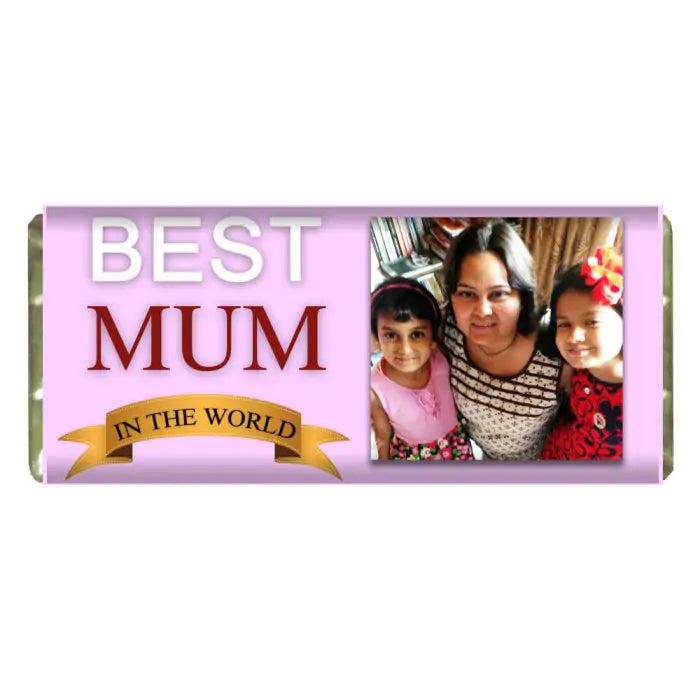 Personalised Bestest Mom Choco Bar