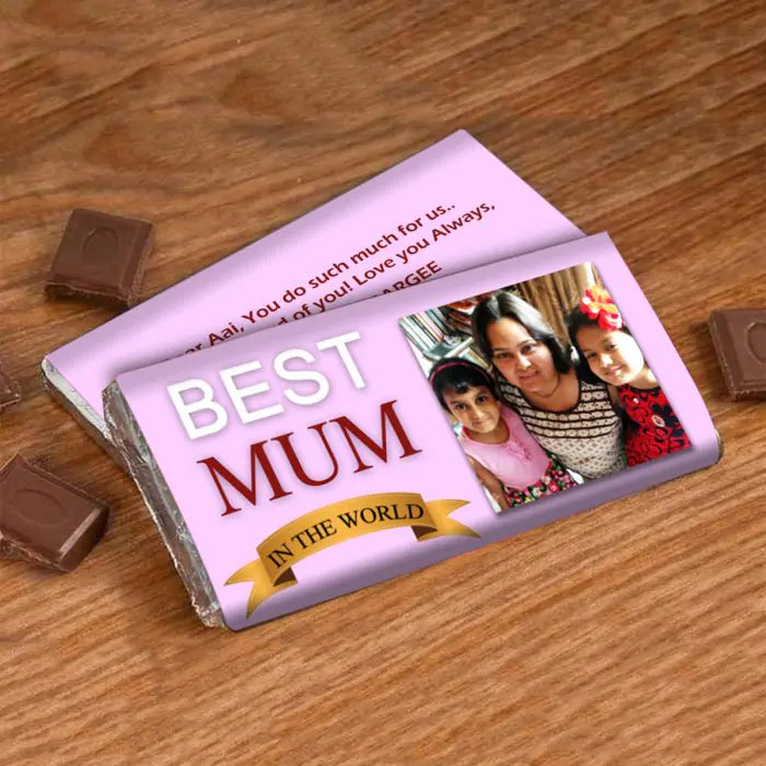 Personalised Bestest Mom Choco Bar