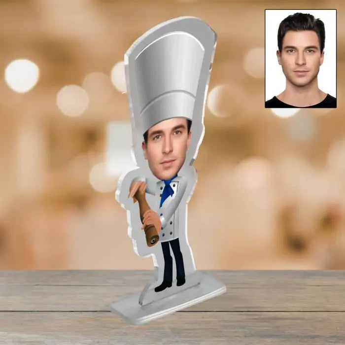 Personalised Chef Picture Stand-2