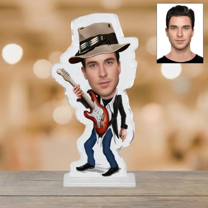 Personalised Rock Star Picture Stand-2