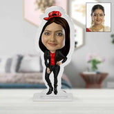Personalised Rock Chick Picture Stand-3
